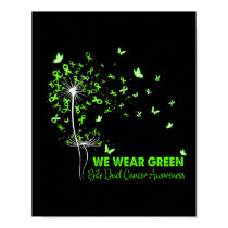Bile Duct Cancer Awareness Faith Hope Love Dandeli Poster