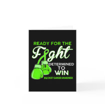 Bile Duct Cancer Awareness Green Butterfly  Card
