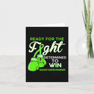 Bile Duct Cancer Awareness Green Butterfly Card