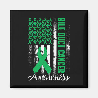 Bile Duct Cancer Awareness Kelly Green Ribbon Us F Magnet