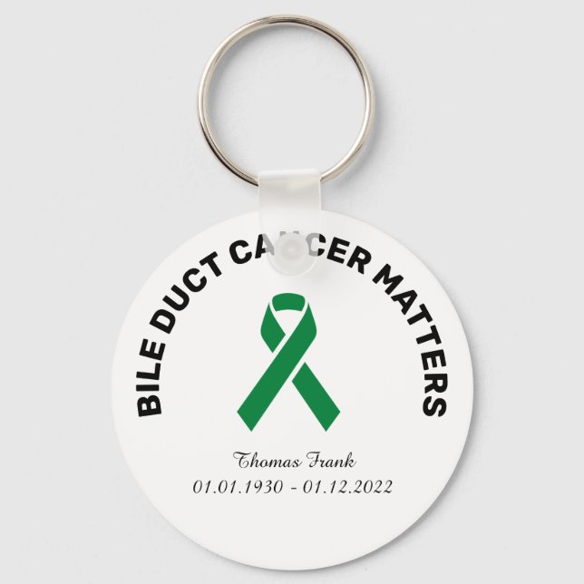 Bile Duct Cancer Awareness Memory  Keychain (Front)