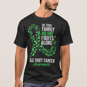 Bile Duct Cancer Awareness Month Butterflies Green T-Shirt