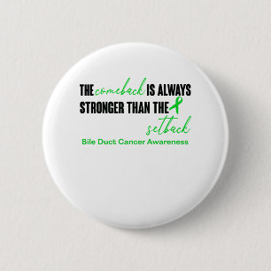 Bile Duct Cancer Awareness Ribbon Support Gifts Button