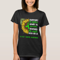 Bile Duct Cancer Awareness Ribbon Support Gifts T-Shirt