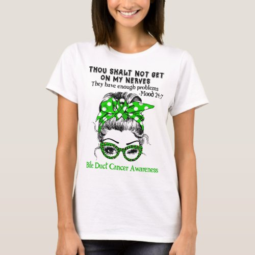 Bile Duct Cancer Awareness Ribbon Support Gifts T_Shirt