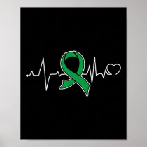 Bile Duct Cancer Awareness Supporter Ribbon  Poster