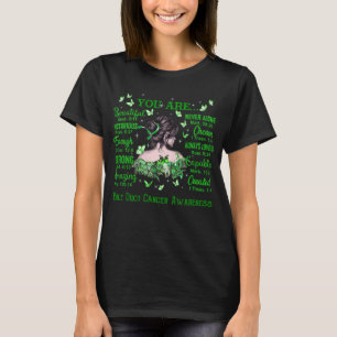 Bile Duct Cancer Bible Verses & Butterflies T-Shirt