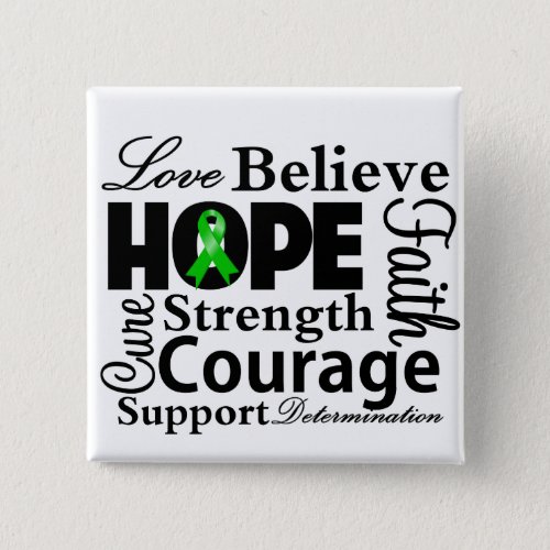 Bile Duct Cancer Collage of Hope Pinback Button