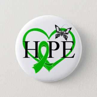 Bile Duct Cancer Hope Butterfly Heart Décor Button
