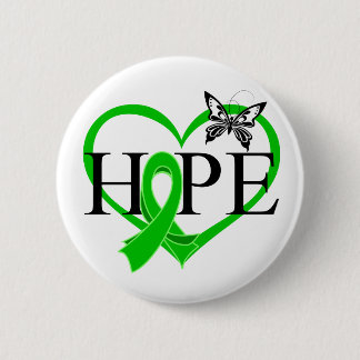 Bile Duct Cancer Hope Butterfly Heart Décor Button