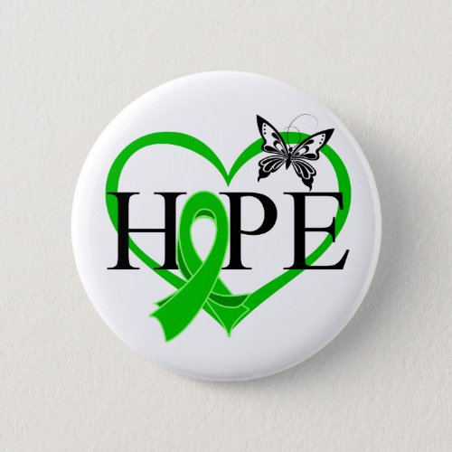 Bile Duct Cancer Hope Butterfly Heart Dcor Button