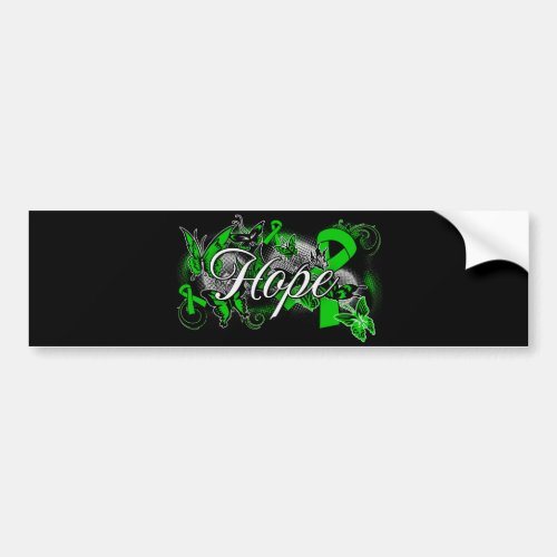 Bile Duct Cancer Hope Garden Ribbon Bumper Sticker