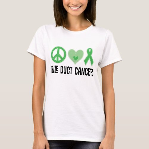 Bile Duct Cancer Ribbon Ladies T_shirt