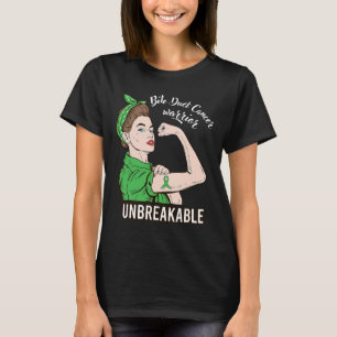 Bile Duct Cancer Warrior Unbreakable Strong Women  T-Shirt
