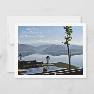 Bileća Lake,Bosnia-Herzegovina nr.Montengegro bord Postcard