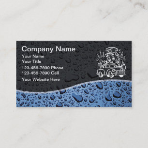Bilingual Auto Detailing Business Cards