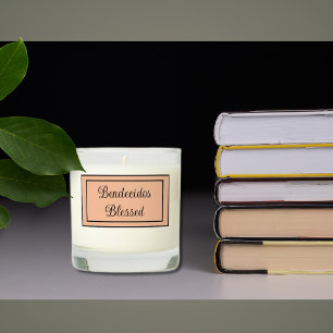 Bilingual Bendecidos -Blessed Peach Fuzz Scented Candle