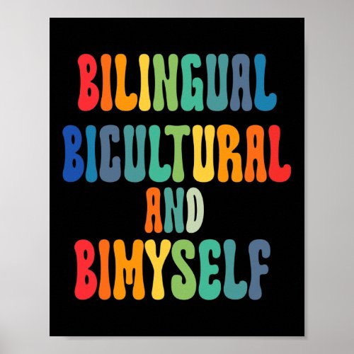 Bilingual Bicultural And Bimyself Asl Deaf Awarene Poster