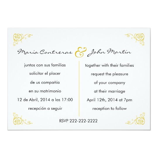 English Wedding Invitation 4