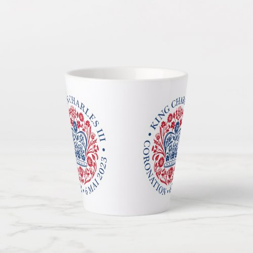 Bilingual King Charles Coronation English_Welsh  Latte Mug