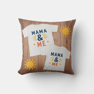 Bilingual Mama & Me: Sun & Moon Throw Pillow