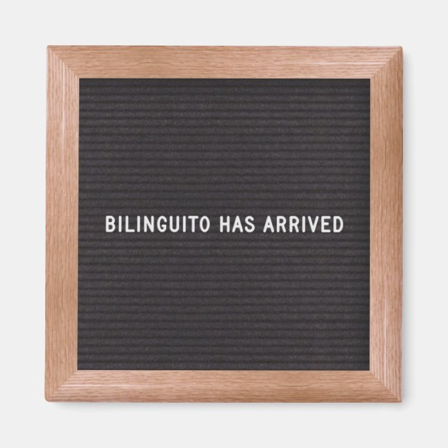 Bilingual Quote Magnet (Front)
