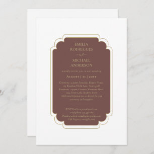 Bilingual Spanish Boda Budget Wedding Invitation