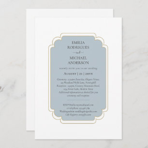 Bilingual Spanish Boda Budget Wedding Invitation