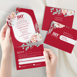 Bilingual Vietnamese Birthday All In One Invitation