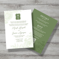 Bilingual Vietnamese Ranunculus Wedding Invitation