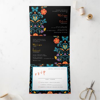 Bilingual Wedding Invitation - Fiesta All In One by Bilingual_Designs at Zazzle