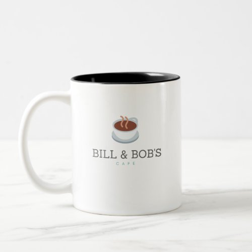 Bill and Bobs Cafe _ Recovery Emotional Sobriety Two_Tone Coffee Mug