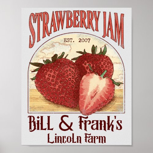 Bill and Franks Strawberry Jam Poster