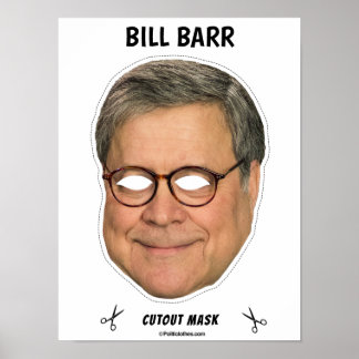 BILL BARR Halloween Mask Poster