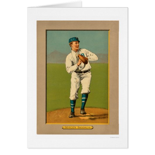 Bill Bergen Dodgers Baseball 1911 Cards (Front)
