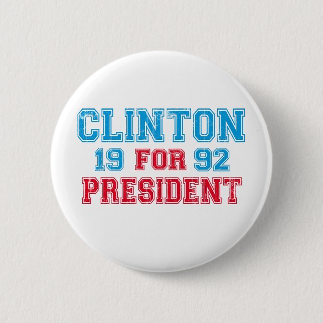 Bill Clinton 1992 Button (Front)