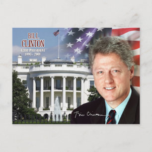 Bill Clinton - 42nd President of the U.S. Postcard