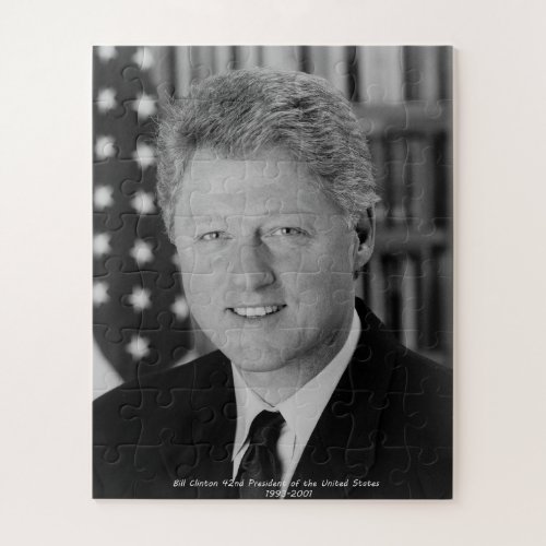 Bill Clinton 42nd President of the United States Jigsaw Puzzle