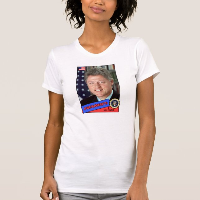 Bill Clinton Baseball Card T-Shirt (Front)