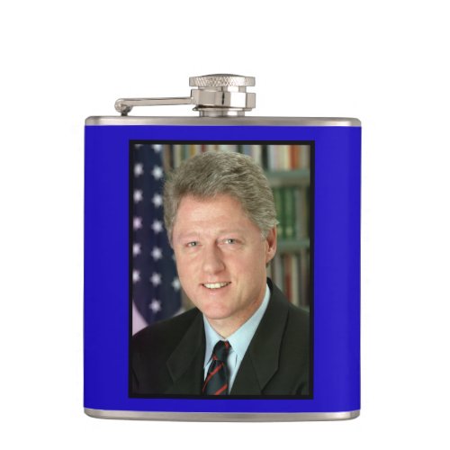 Bill Clinton Democratic President White House Flask