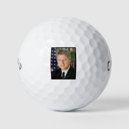 Bill Clinton Democratic President White House Golf Balls