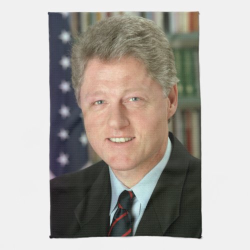 Bill Clinton Democratic President White House Kitchen Towel