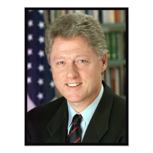 Bill Clinton Democratic President White House Photo Print