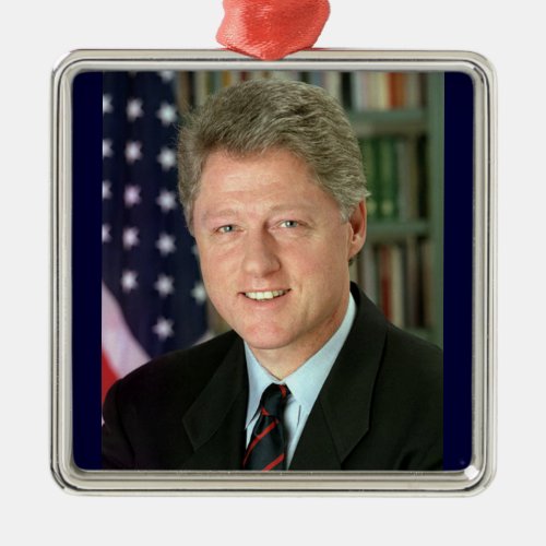 Bill Clinton Metal Ornament