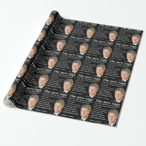 Bill Clinton No Government Quote Wrapping Paper