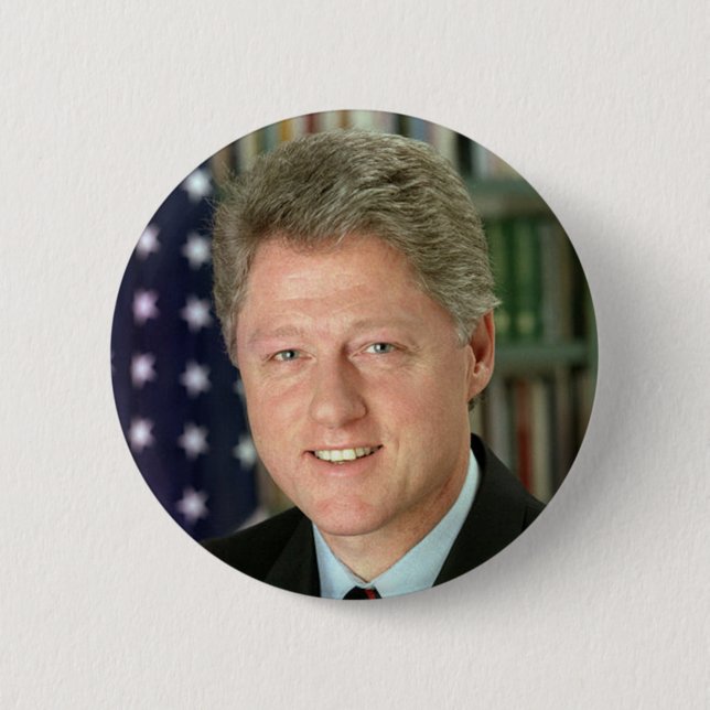 Bill Clinton Pinback Button (Front)