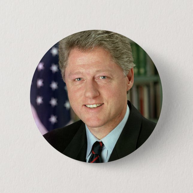 Bill Clinton Pinback Button (Front)