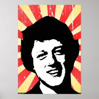 Bill Clinton retro Poster