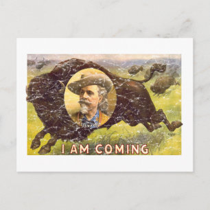 Bill Cody -1899 - distressed Postcard