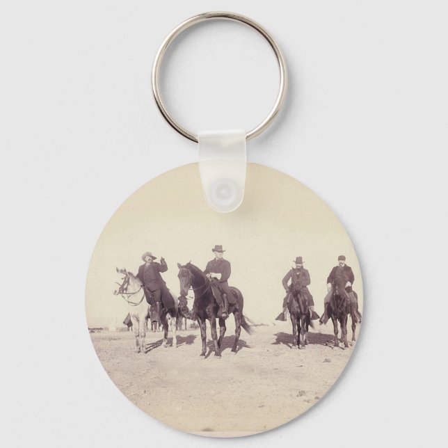 Bill Cody and Riders Keychain (Front)